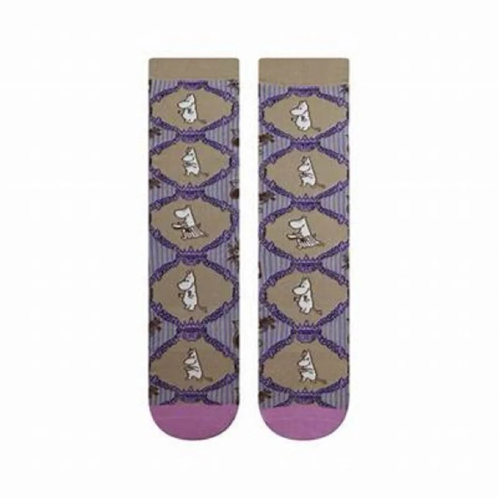 Moomin Celebration Crew Socks Unisex Lavender Size L-XL